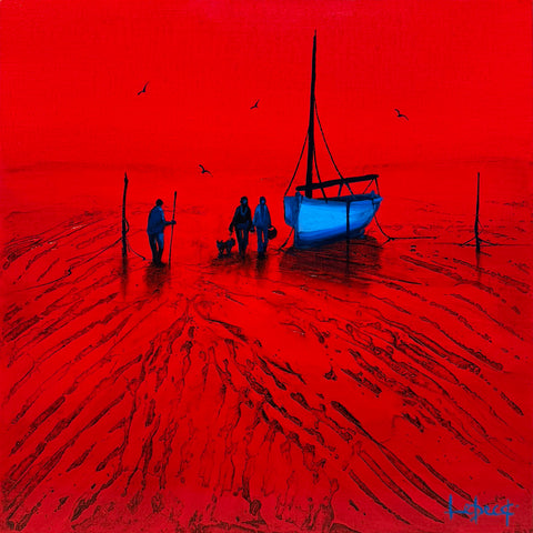  bateau avec les hommes